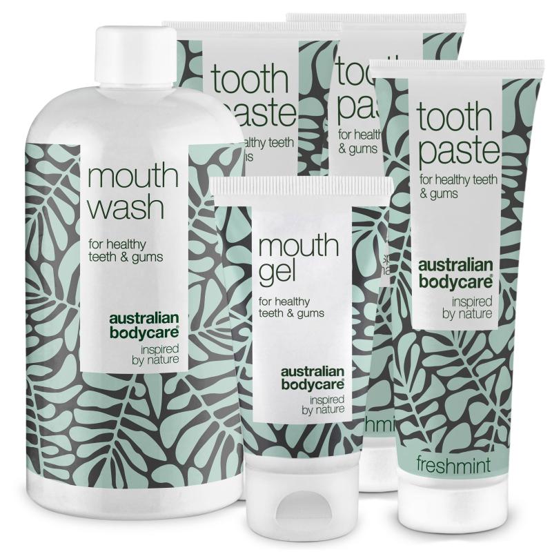 5-pak til daglig pleje af blister i munden eller på tungen â Til daglig pleje ved blæner på tungen og i munden